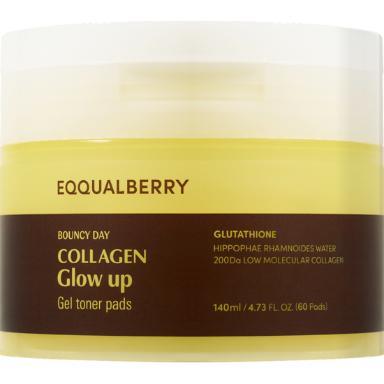 Eqqualberry Collagen Glow Up Gel Toner Pads 60 st