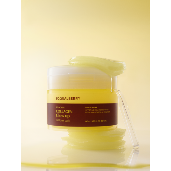Eqqualberry Collagen Glow Up Gel Toner Pads 60 st