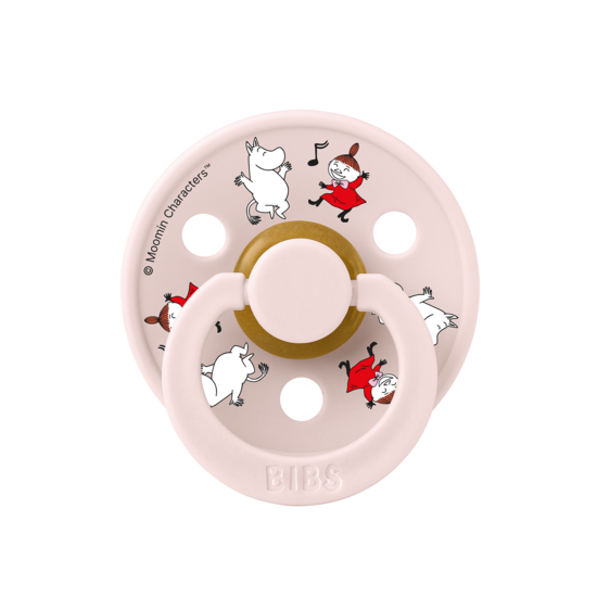 BIBS x Moomin Pacifier Colour Dancing Latex Size 1 Candy Apple mix 2-pack