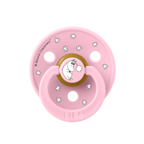 BIBS x Moomin Pacifier Colour Dreaming Latex Size 1 Baby Pink mix 2-pack