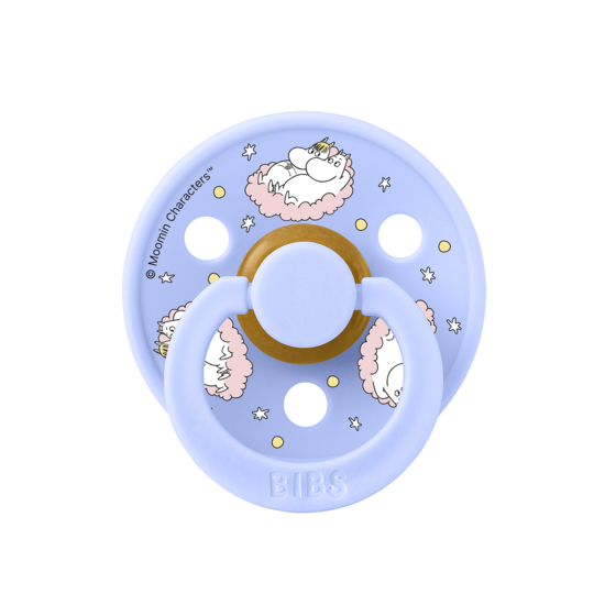 BIBS x Moomin Pacifier Colour Dreaming Latex Size 1 Baby Pink mix 2-pack