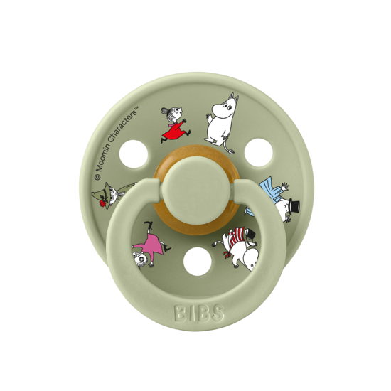 BIBS x Moomin Pacifier Colour Friends Latex Size 2 Ivory mix 2-pack
