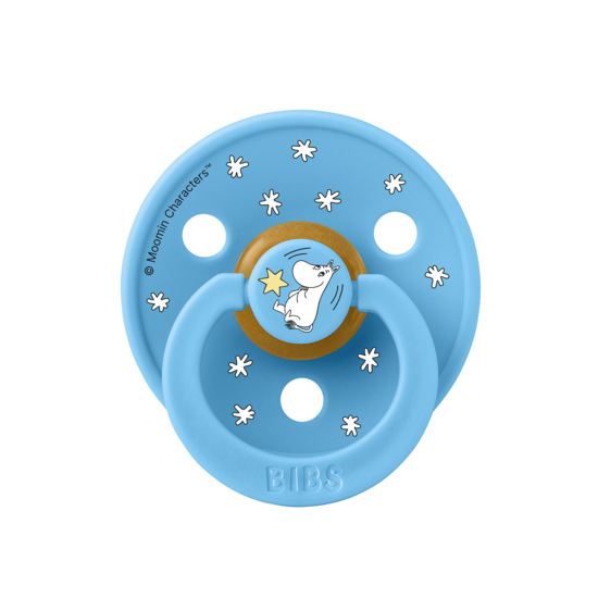 BIBS x Moomin Pacifier Colour Good Night Latex Size 1 Breeze mix 2-pack