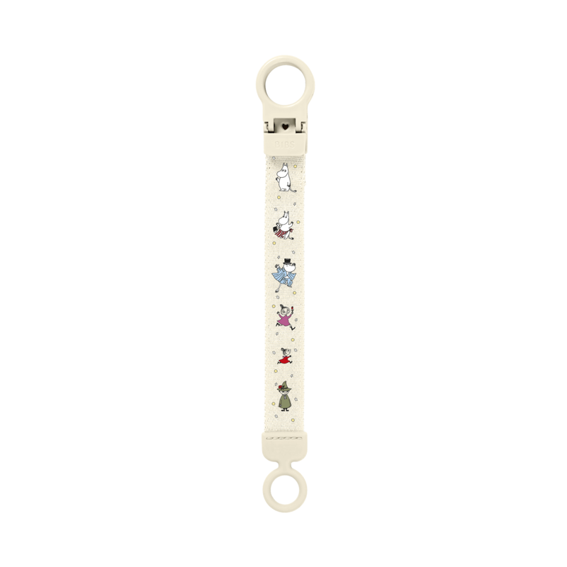 BIBS x Moomin Pacifier Clip Loop Ivory