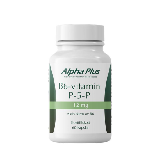 Alpha Plus B6-vitamin P-5-P 12mg 60 kapslar