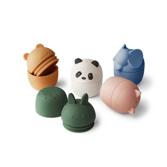 LIEWOOD Gaby Badleksaker Creme de la Creme multi mix 5-pack