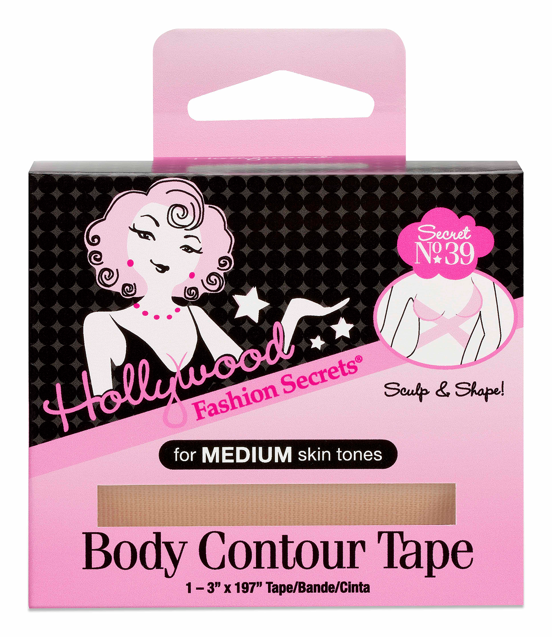 Hollywood Fashion Secrets Body Contour Tape Medium
