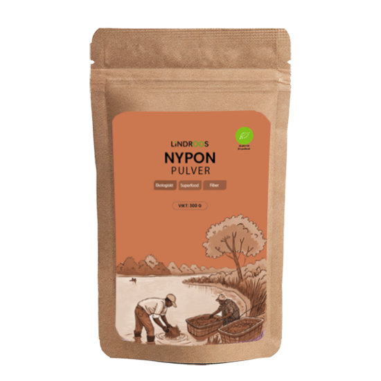 Lindroos Nyponpulver Ekologiskt 300 g