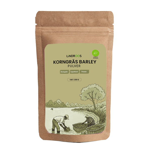 Lindroos Korngräspulver Barley Ekologiskt 200 g