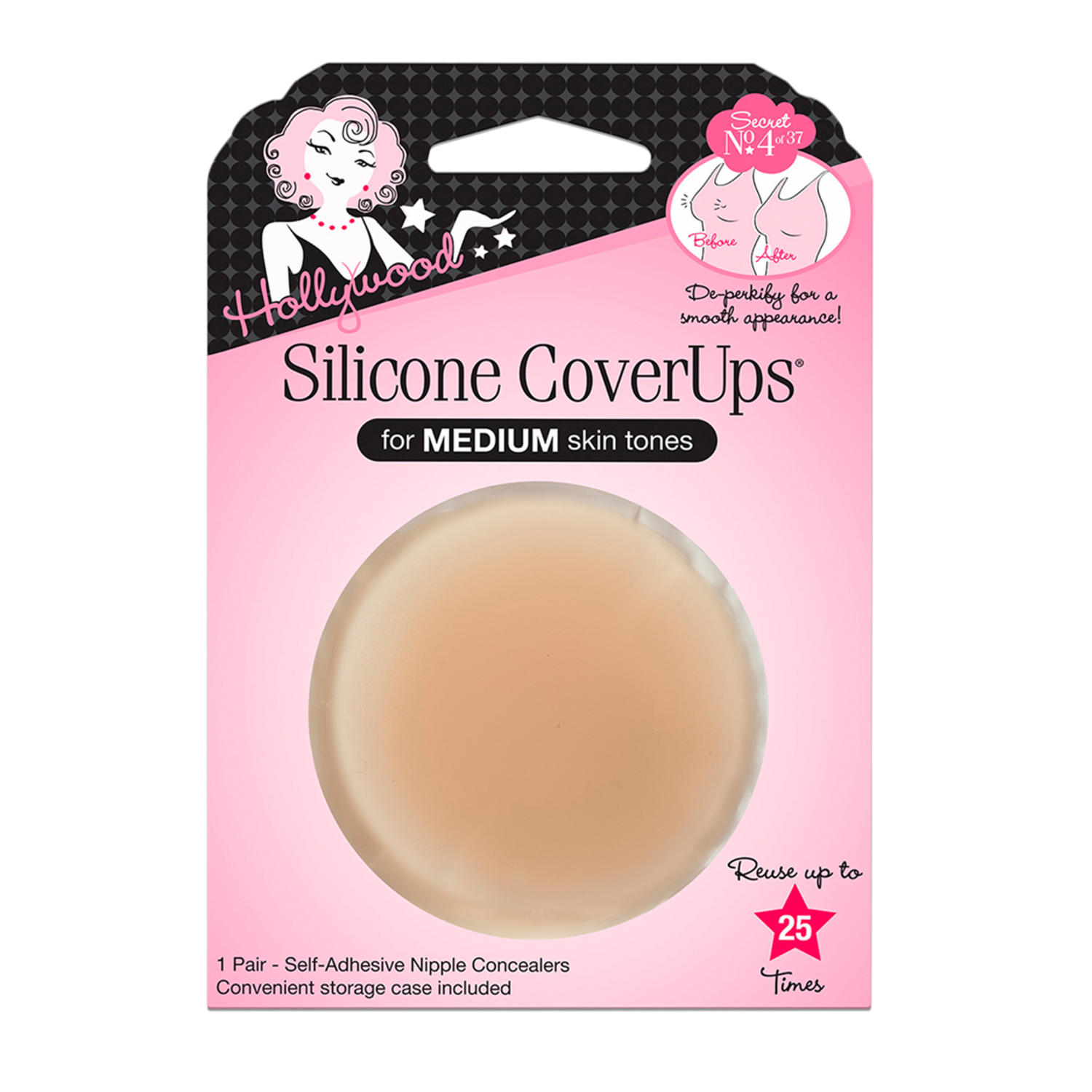 Alternativ bild 1 för Hollywood Fashion Secrets Silicone Cover Ups Medium