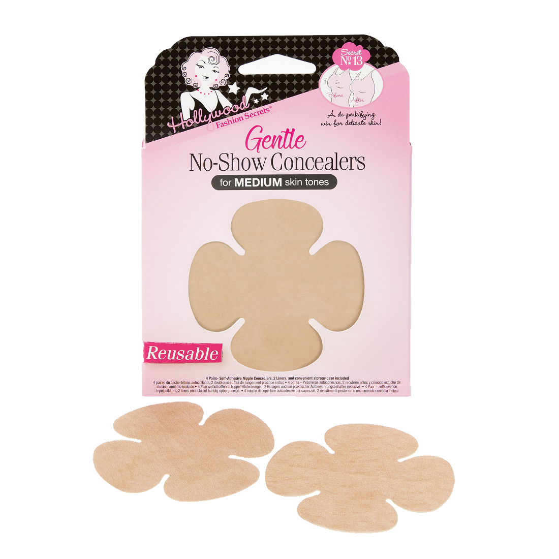 Hollywood Fashion Secrets Gentle No-Show Concealers Medium