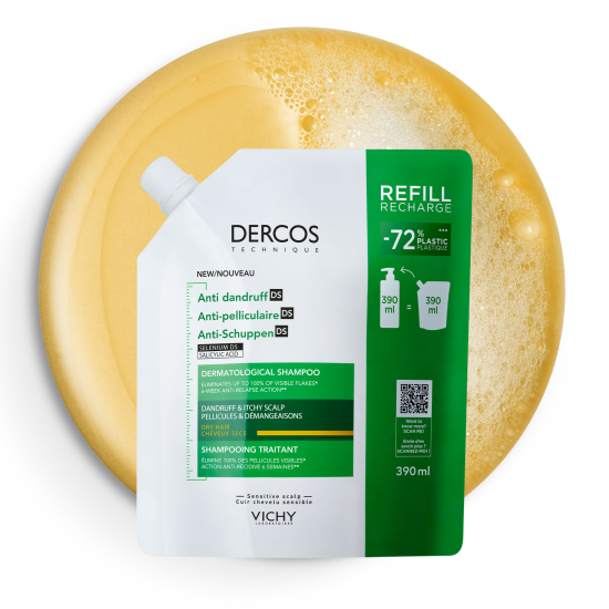Vichy Dercos Anti-Dandruff Shampoo Dry Hair Refill 390 ml