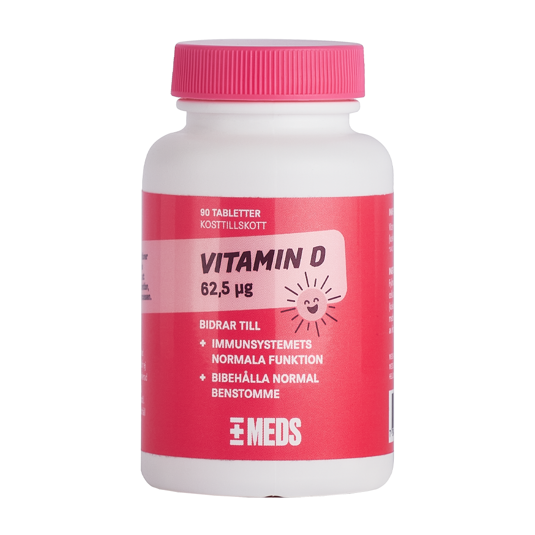 MEDS Vitamin D 2500 IU 90 tabletter