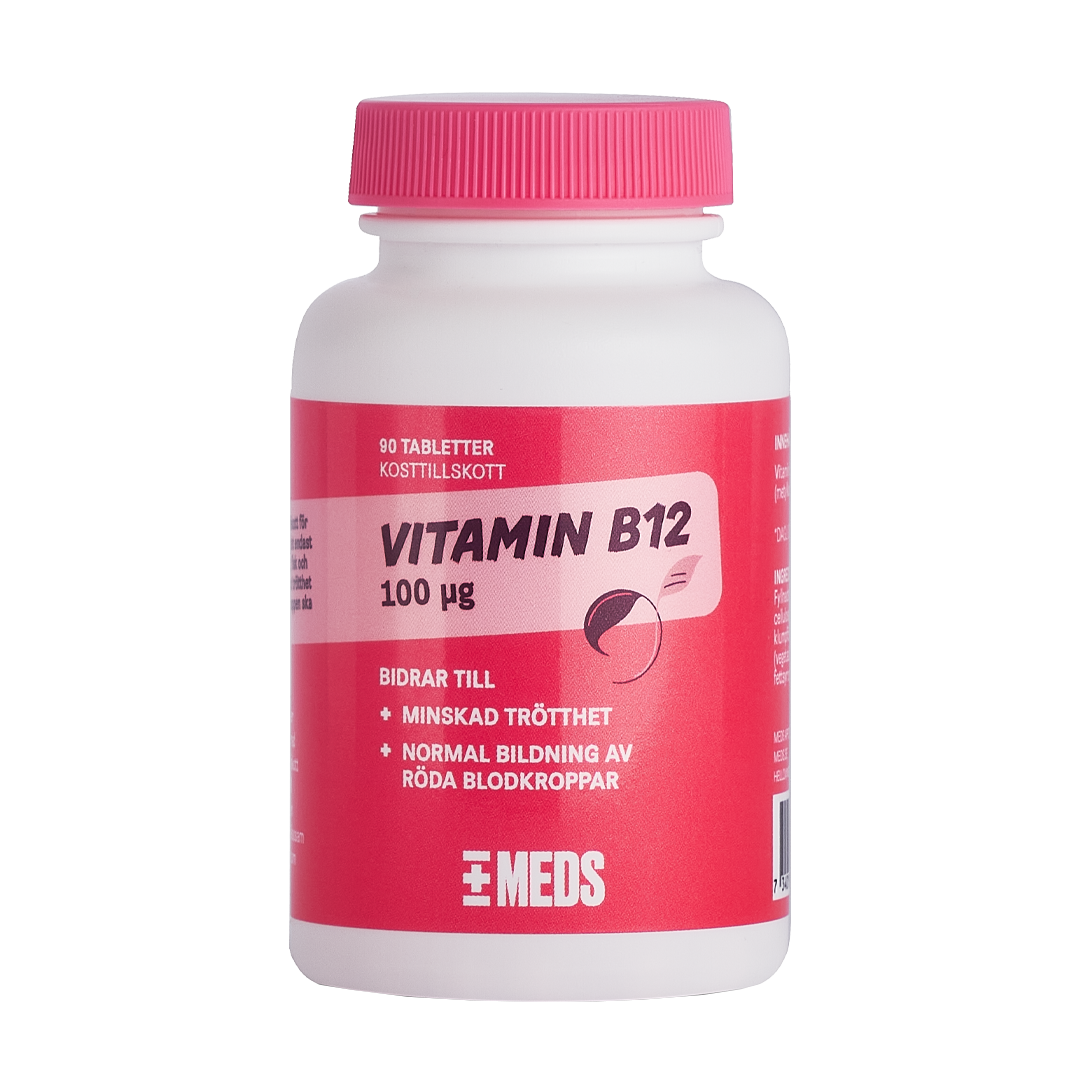 MEDS Vitamin B12 100 µg 90 tabletter