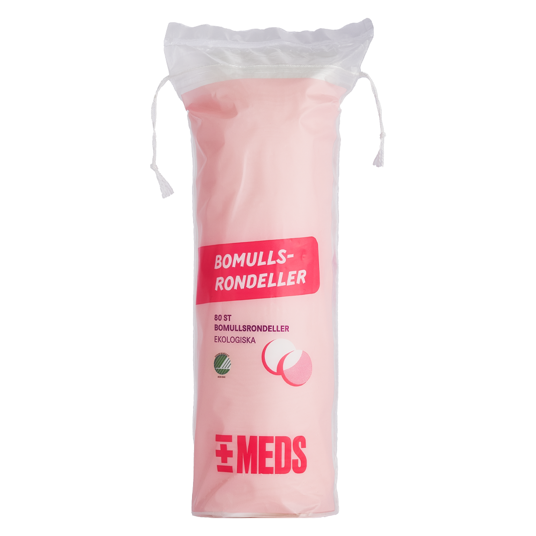 MEDS Bomullsrondeller EKO 80 st