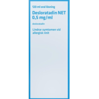 Desloratadin NET Oral Lösning 0,5 mg/ml 120 milliliter