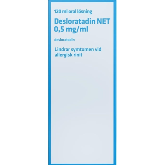 Desloratadin NET Oral Lösning 0,5 mg/ml 120 milliliter