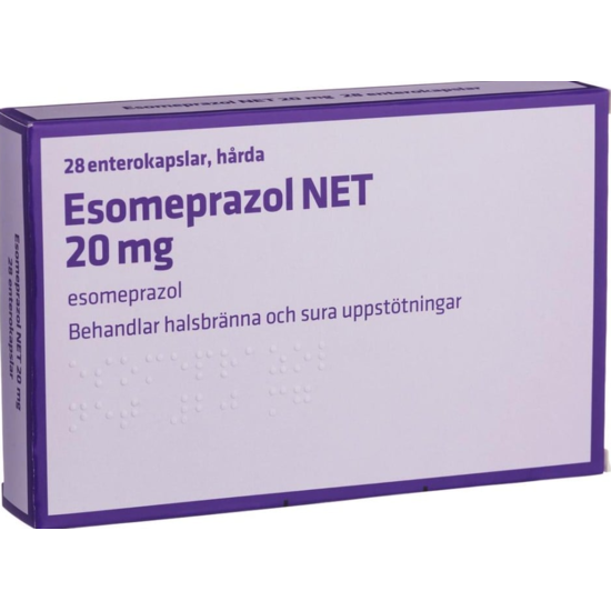 Esomeprazol NET Enterokapsel Hård 20 mg 28 kapslar