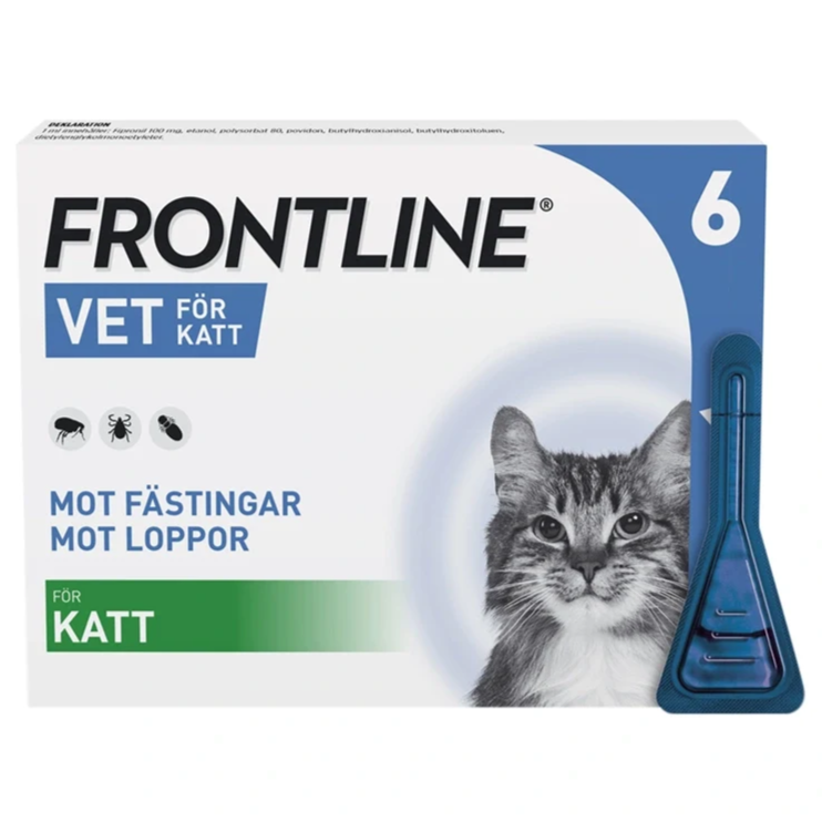 Frontline Vet 100mg/ml Spot-on Katt 6 x 0,5 ml