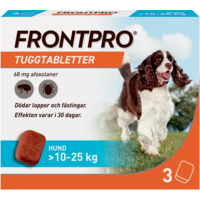 FRONTPRO Tuggtabletter Hund L 10-25 kg 3 st 68 mg