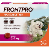 FRONTPRO Tuggtabletter Hund S 2-4 kg 3 st 11,3 mg 