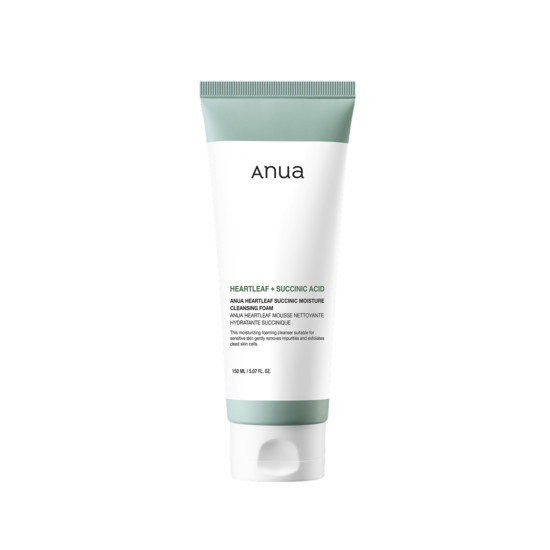 Anua Heartleaf Succinic Moisture Cleansing Foam 150 ml