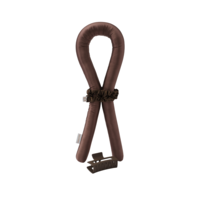 Lenoites Heatless Curls in Mulberry Silk Brown Medium