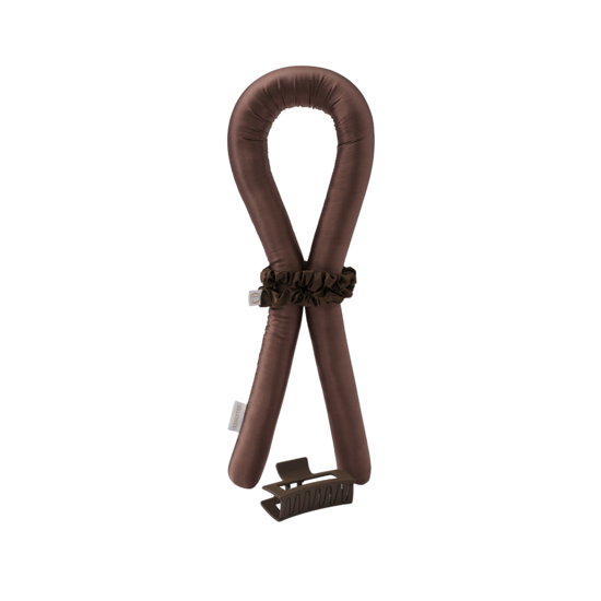 Lenoites Heatless Curls in Mulberry Silk Brown Medium