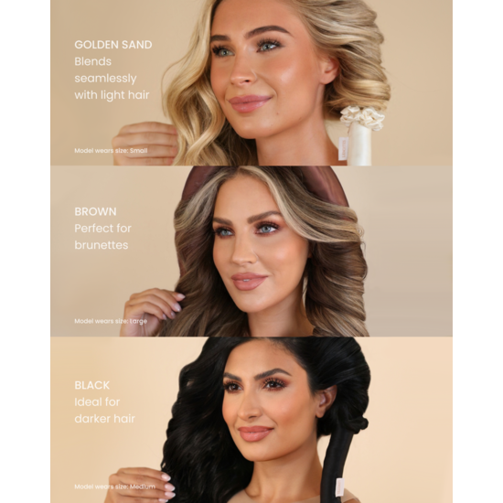 Lenoites Heatless Curls in Mulberry Silk Brown Medium