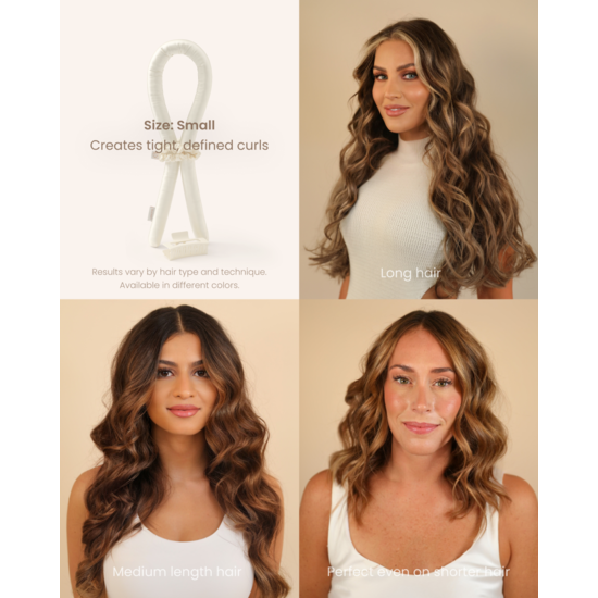Lenoites Heatless Curls in Mulberry Silk Golden Sand Large