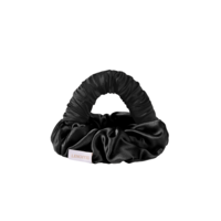 Lenoites Blowout Tie in Mulberry Silk Black Small