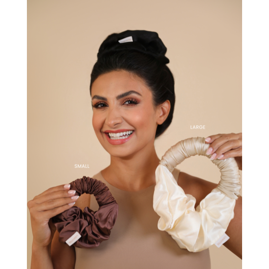 Lenoites Blowout Tie in Mulberry Silk Black Small