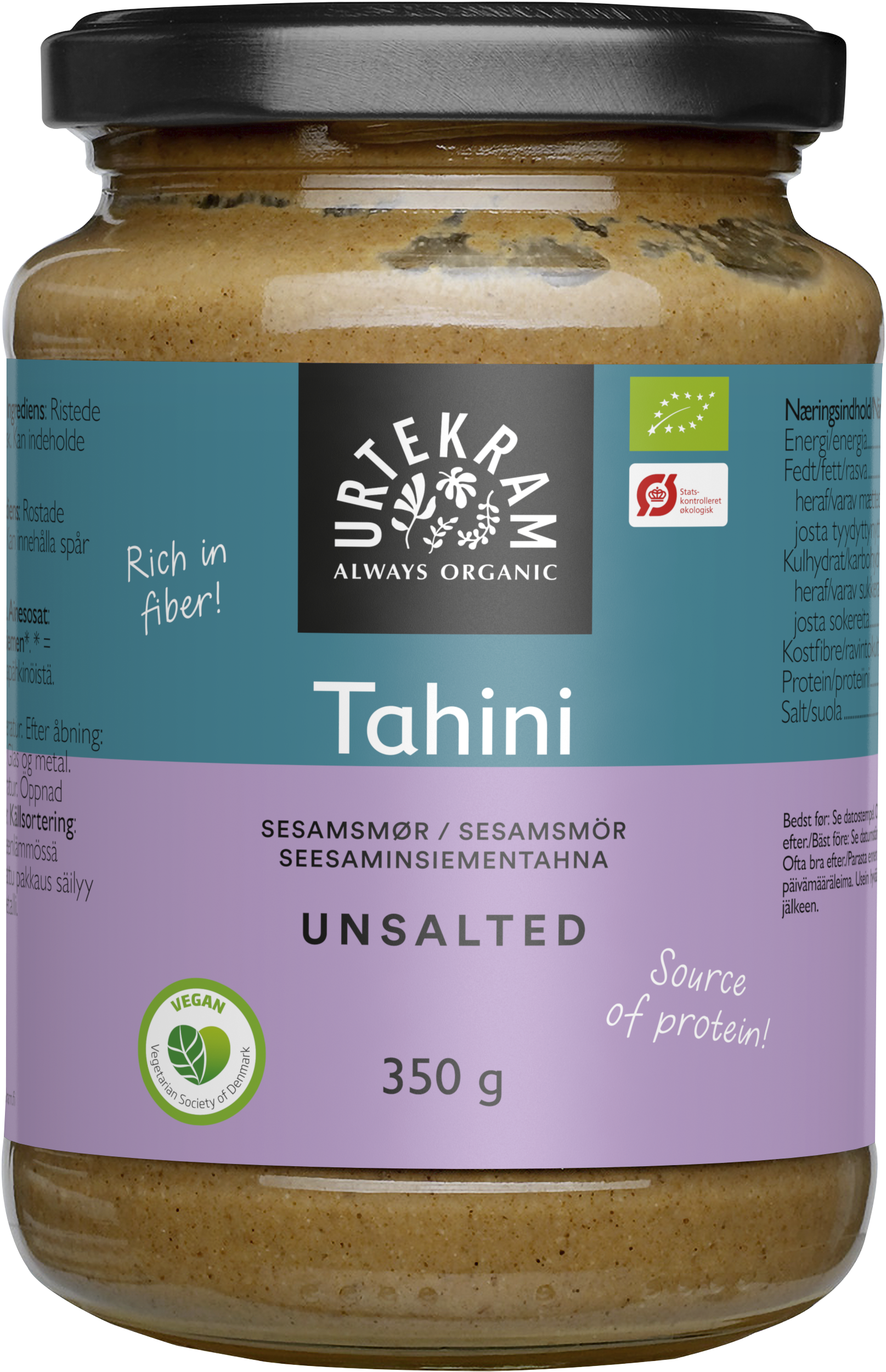 Urtekram Tahini utan Salt Eko 350 g