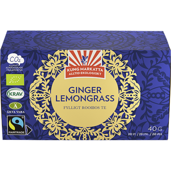 Kung Markatta Rooibos Ingefära & Citrongräs 20 Påsar