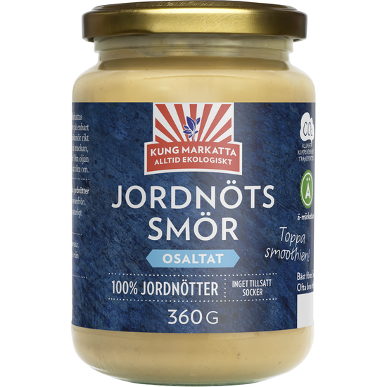 Kung Markatta Jordnötssmör utan salt EKO 360 g