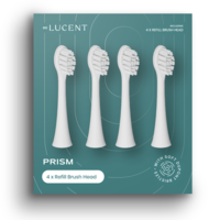 Be Lucent Prism Tandborsthuvuden Refill Vit 4 st