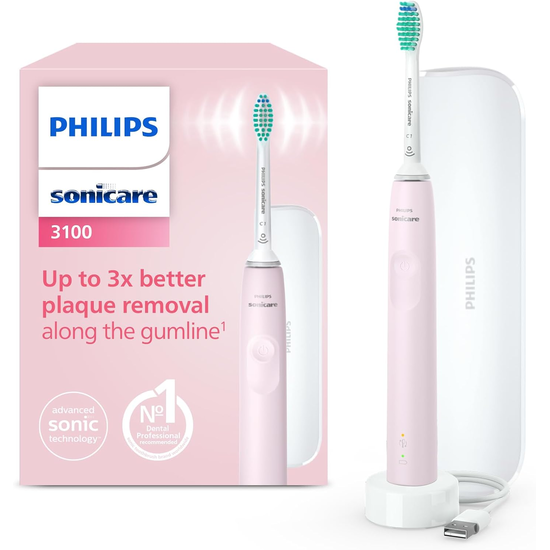 Philips Sonicare 3100 series med resefodral Rosa