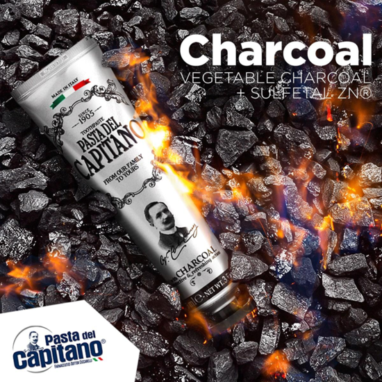 Pasta del Capitano 1905 Charcoal Toothpaste 75 ml