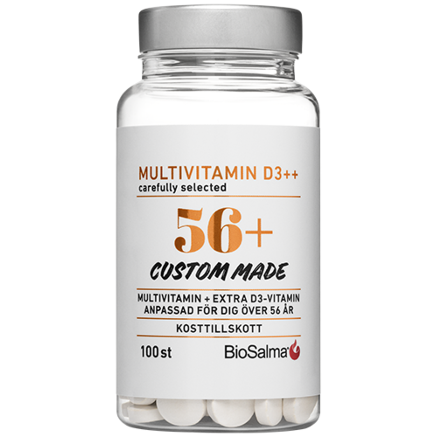 Alternativ bild 1 för BioSalma Multivitamin 56+ D3++ 100 tabletter