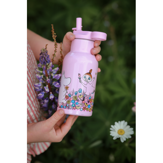 Rätt Start Vattenflaska Mumin Äng Rosa 340 ml