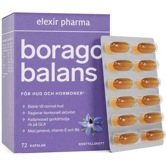 Elexir Pharma Borago Balans 72 kapslar