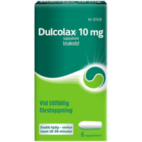 Dulcolax, suppositorium 10 mg 6 st