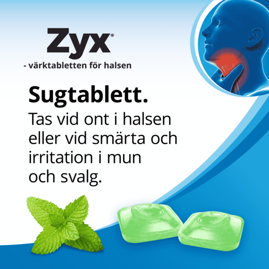 Zyx Mint 3 mg 20 sugtabletter