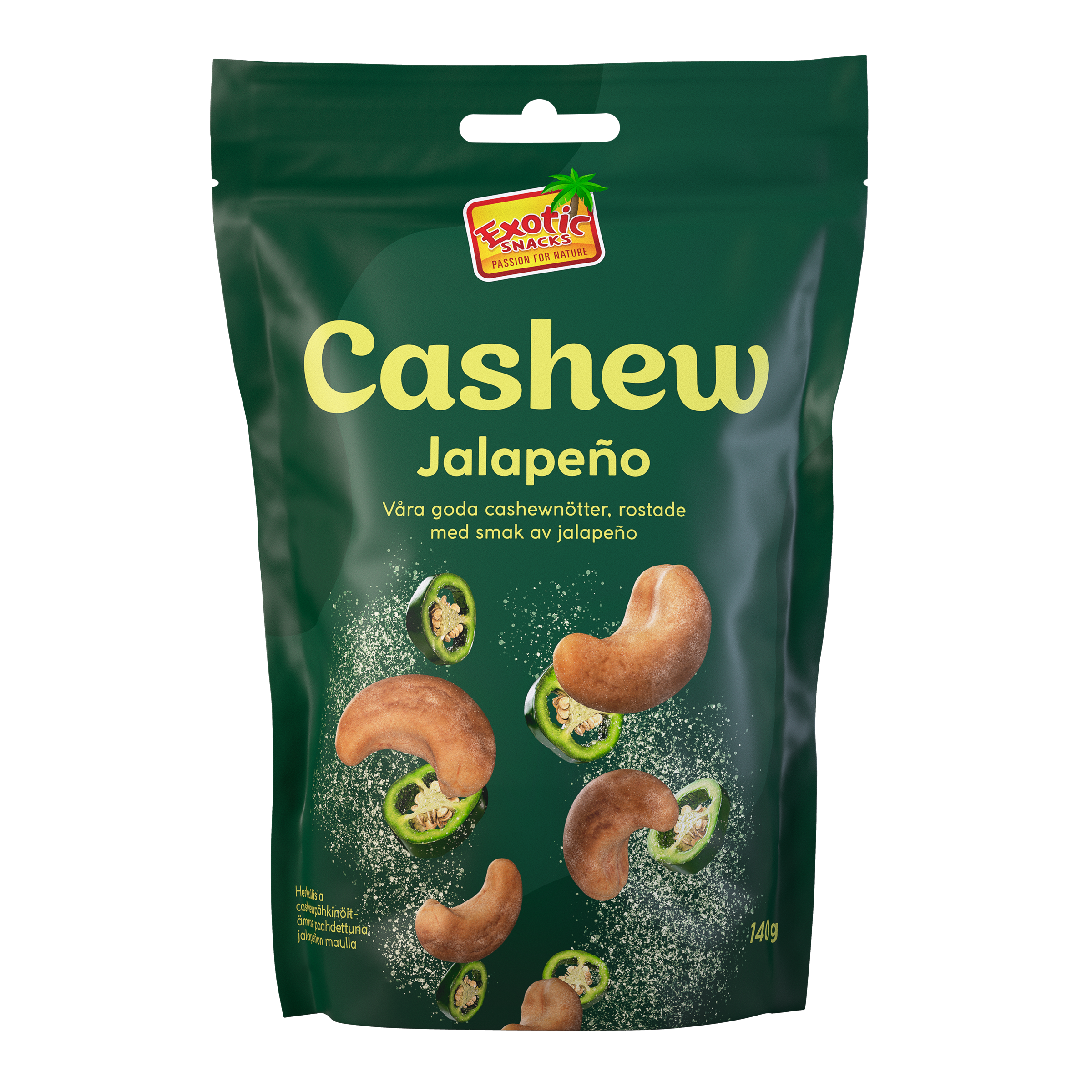 Exotic Snacks Cashew Jalapeño 140 g