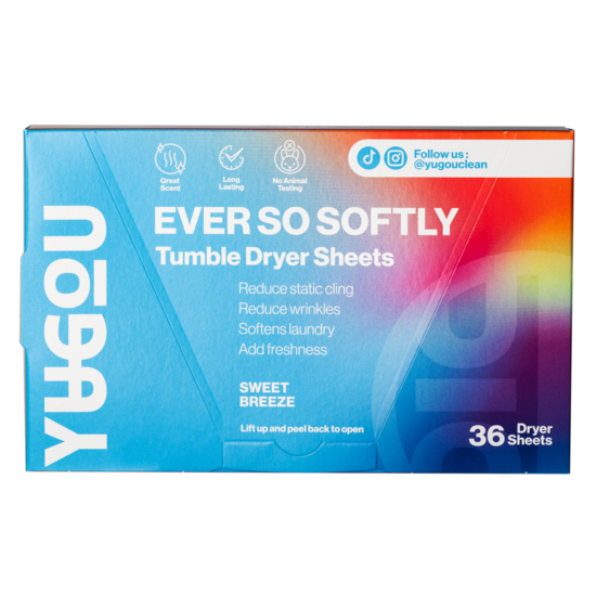 YUGOU EVER SO SOFTLY Tumble Dryer Sheets Sweet Breeze 36 st