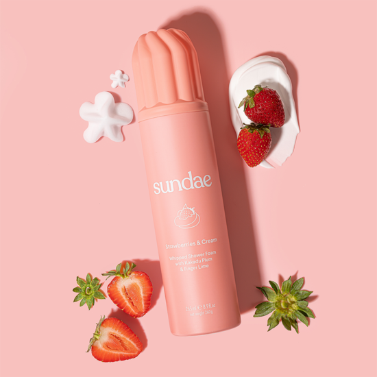 Sundae Body Strawberries & Cream Shower Foam 265 ml