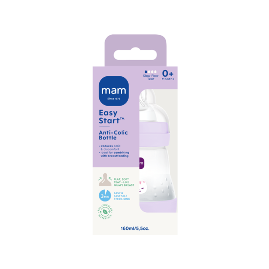MAM Easy Start Anti-Colic 160 ml Pink 1 st