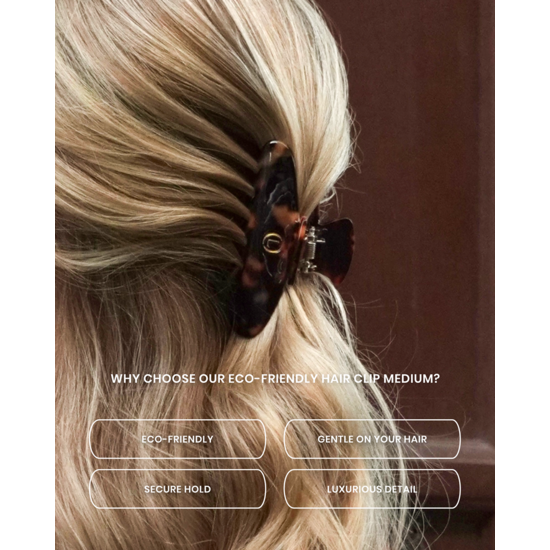 Lenoites Eco-Friendly Claw Clip Medium Sköldpadda