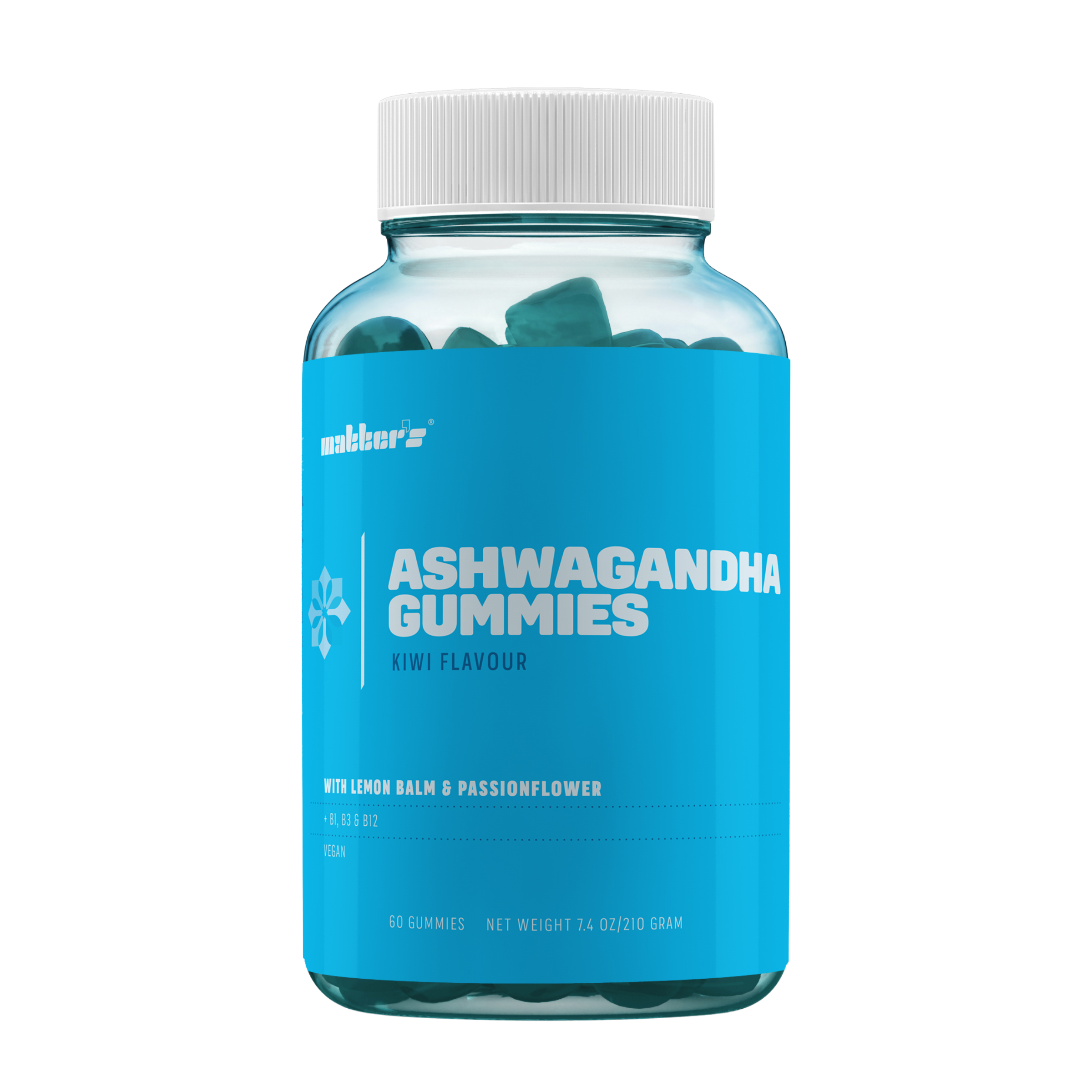 Matters Ashwagandha + B-Vitaminer Kiwi 60 gummies