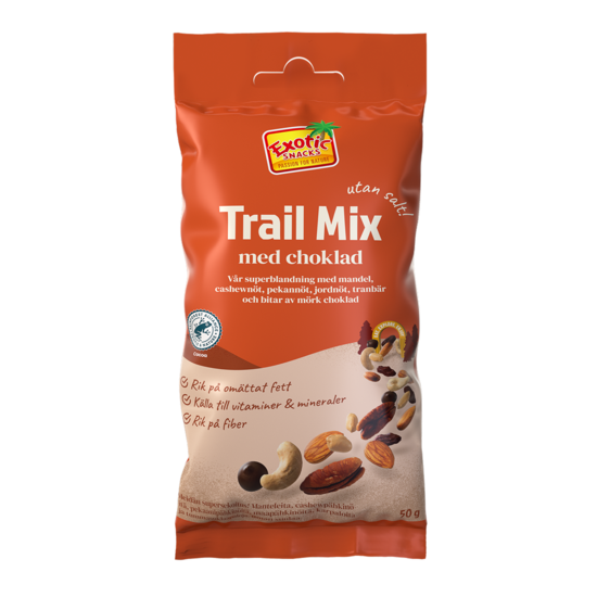 Exotic Snacks Grab N Go Trailmix Choklad 50 g
